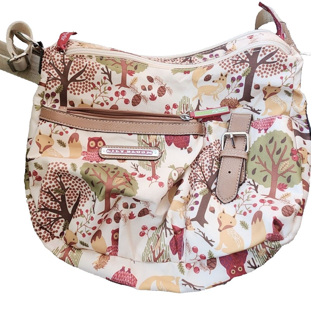 Lily Bloom Shoulder Crossbody Bag Eco Friendly Forestcore Nature Autumn Critters